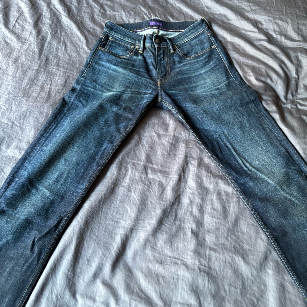 Ralph Lauren purple label jeans. Barely used and great quality. Size is 28x30.